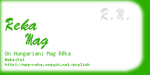 reka mag business card